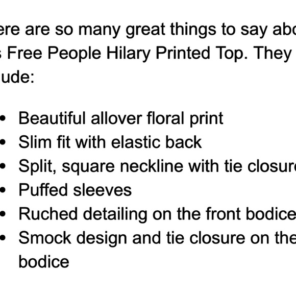 Free people floral print Top - Picture 6 of 9